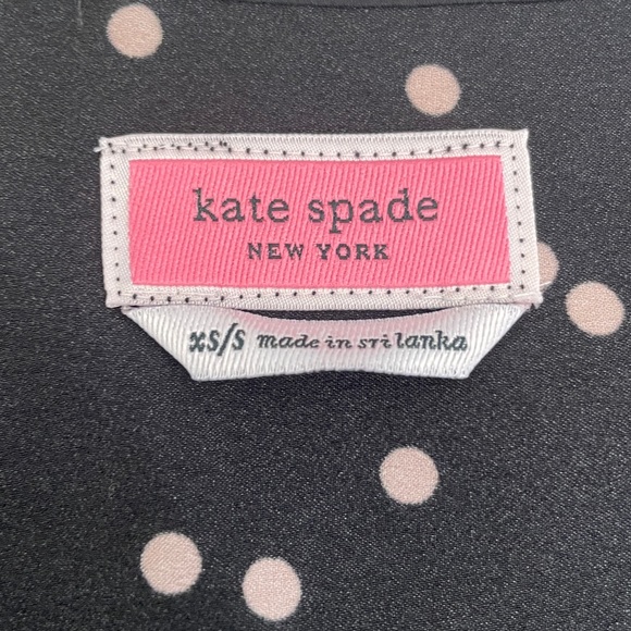 Kate Spade Black and Pink Floral Caftan Dress - Maxi Length size S Side Slit NWT - Picture 5 of 11